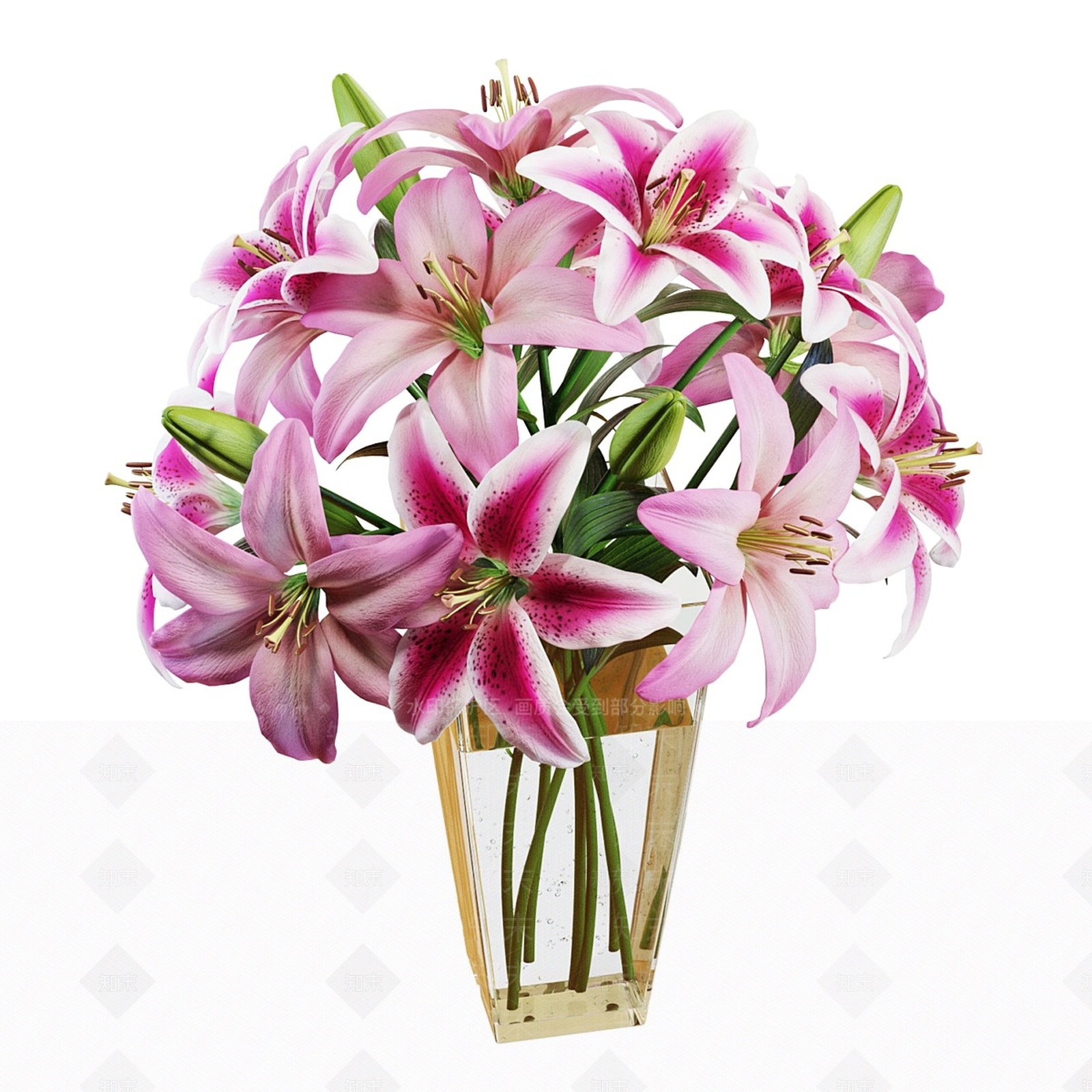 花艺3D模型下载【ID:1166344234】