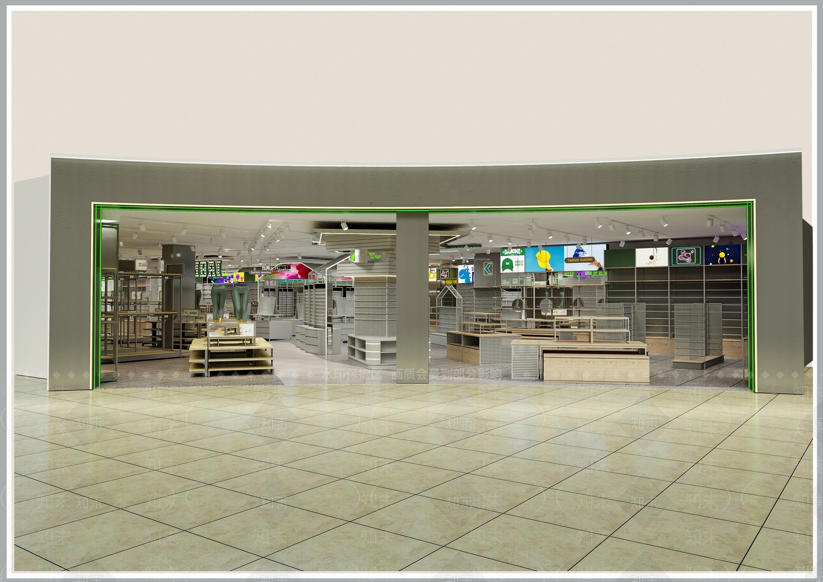 现代服装店3D模型下载【ID:1166349010】