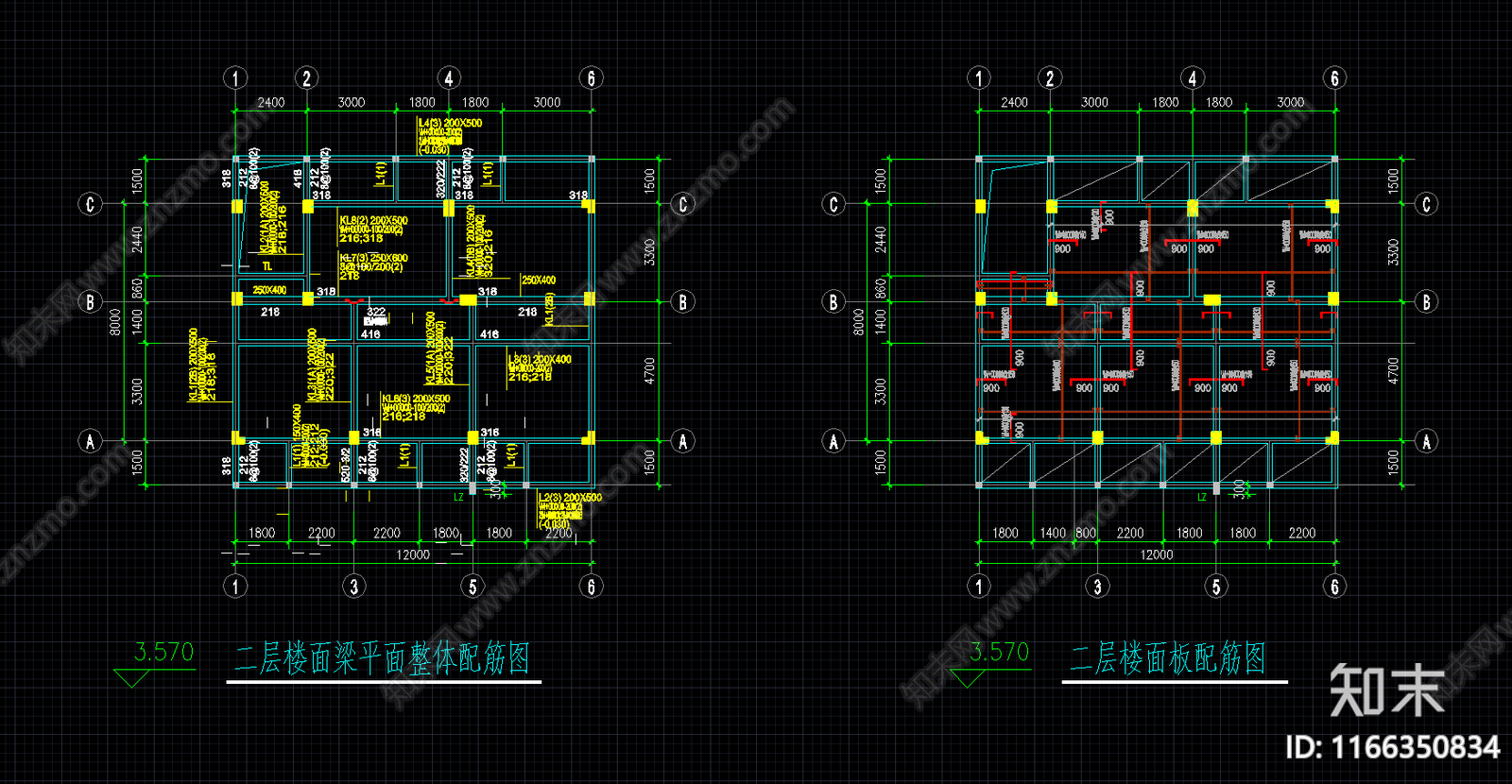 简约别墅建筑cad施工图下载【ID:1166350834】