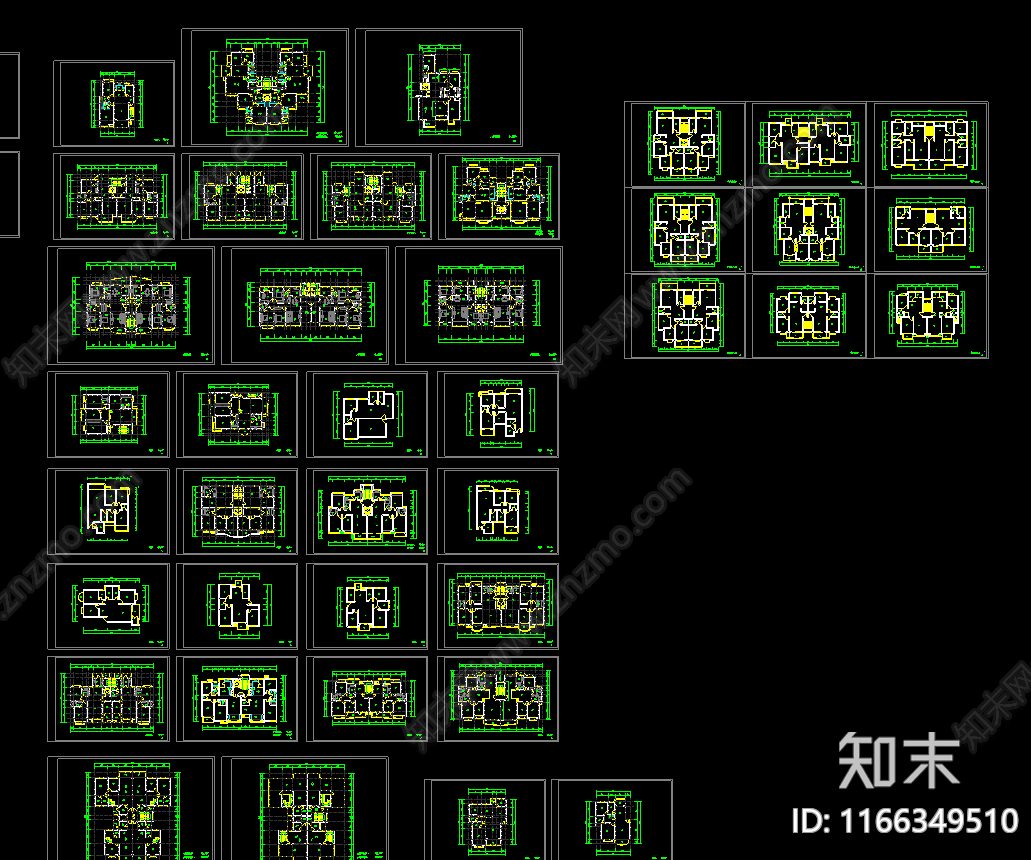 建筑平面图cad施工图下载【ID:1166349510】