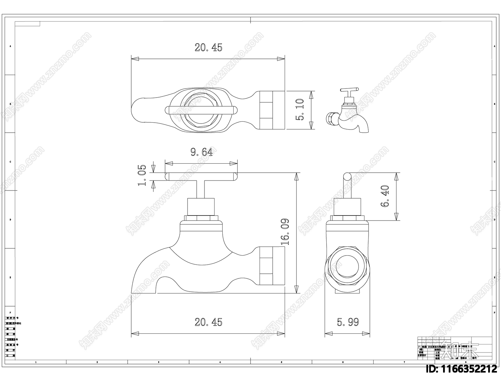 现代新中式卫浴设施施工图下载【ID:1166352212】