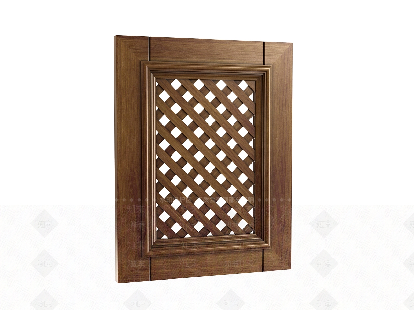 新中式中式柜门3D模型下载【ID:1166353873】