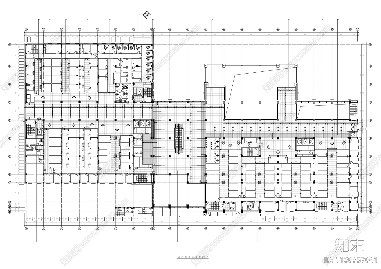 现代医院cad施工图下载【ID:1166357041】