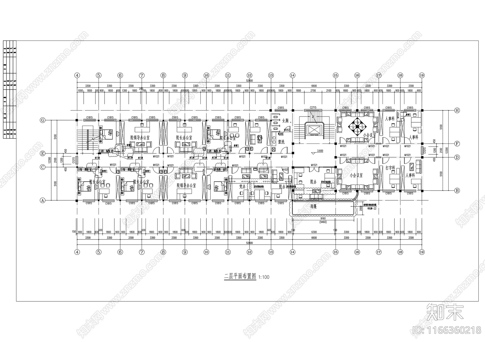 现代医院cad施工图下载【ID:1166360218】