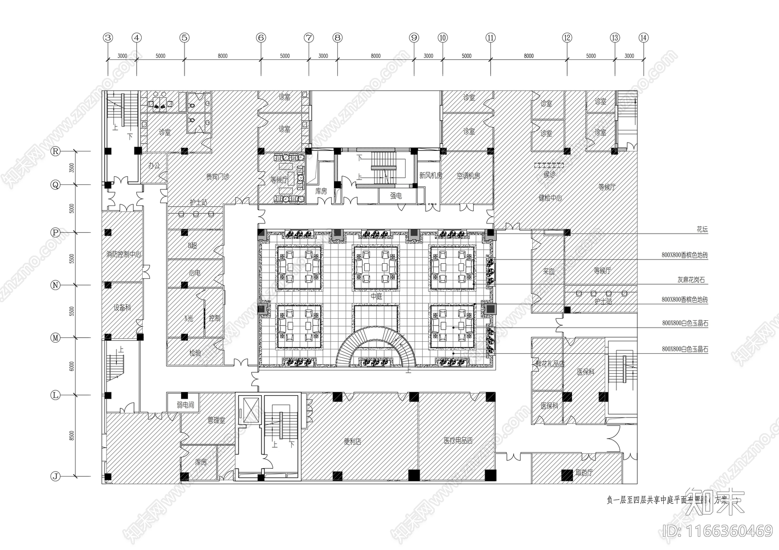 现代医院cad施工图下载【ID:1166360469】