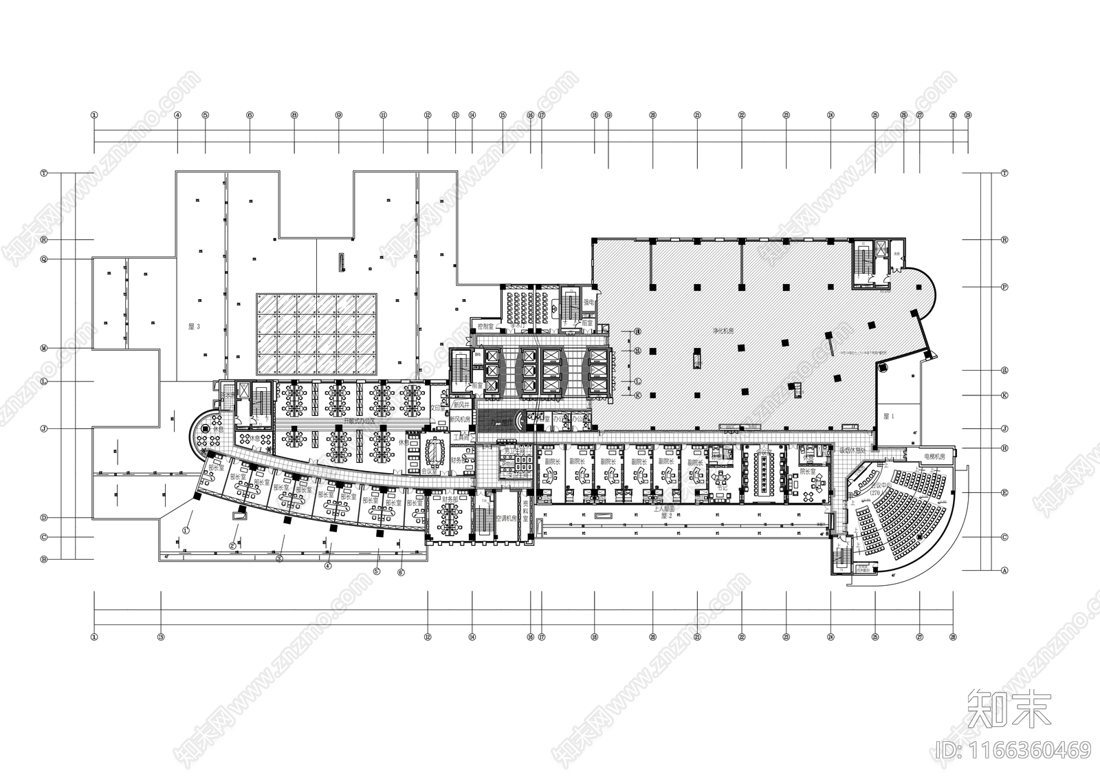 现代医院cad施工图下载【ID:1166360469】