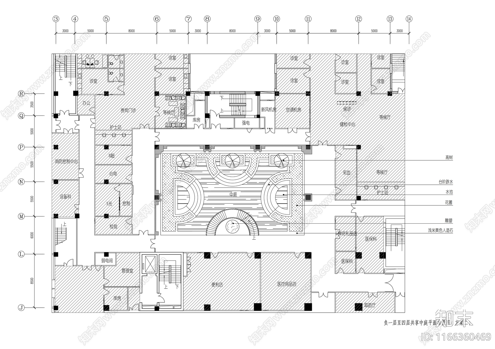 现代医院cad施工图下载【ID:1166360469】