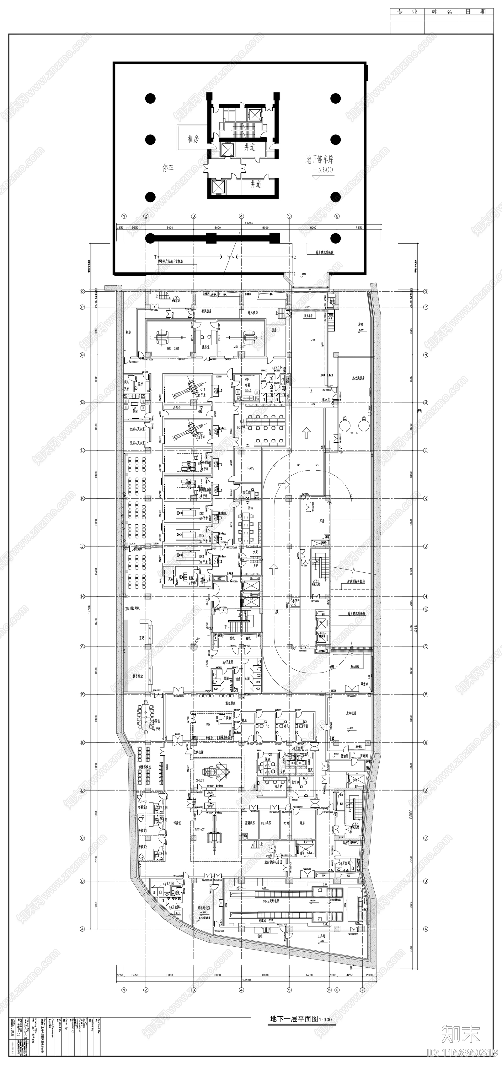 现代医院cad施工图下载【ID:1166360819】