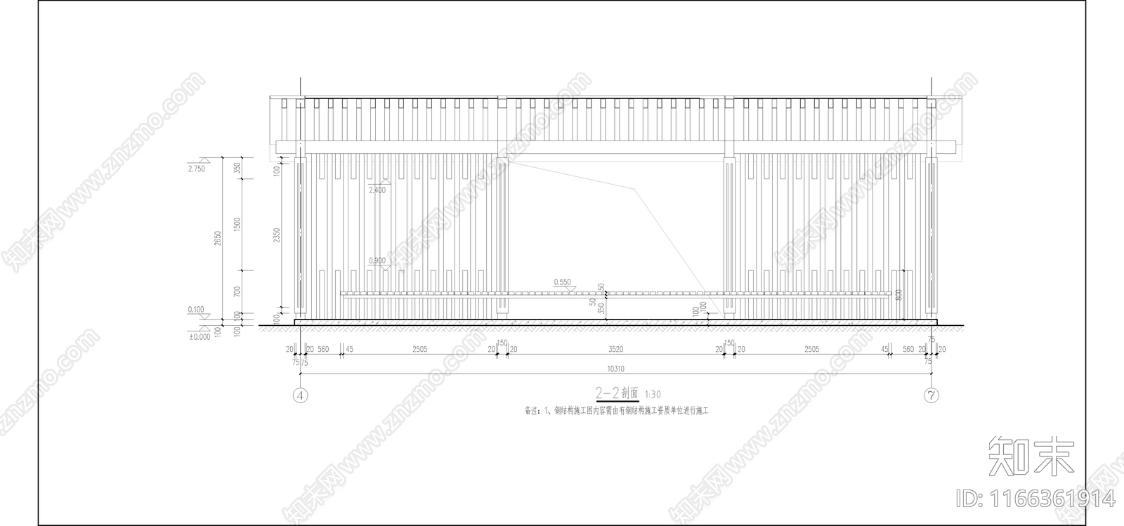 现代新中式其他建筑cad施工图下载【ID:1166361914】