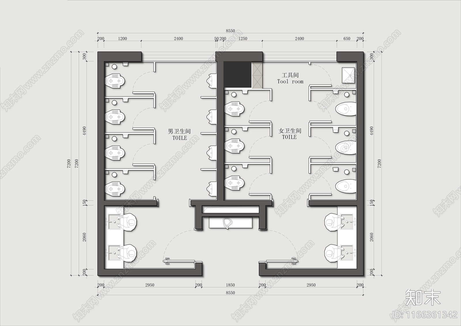 工装平面图施工图下载【ID:1166361342】