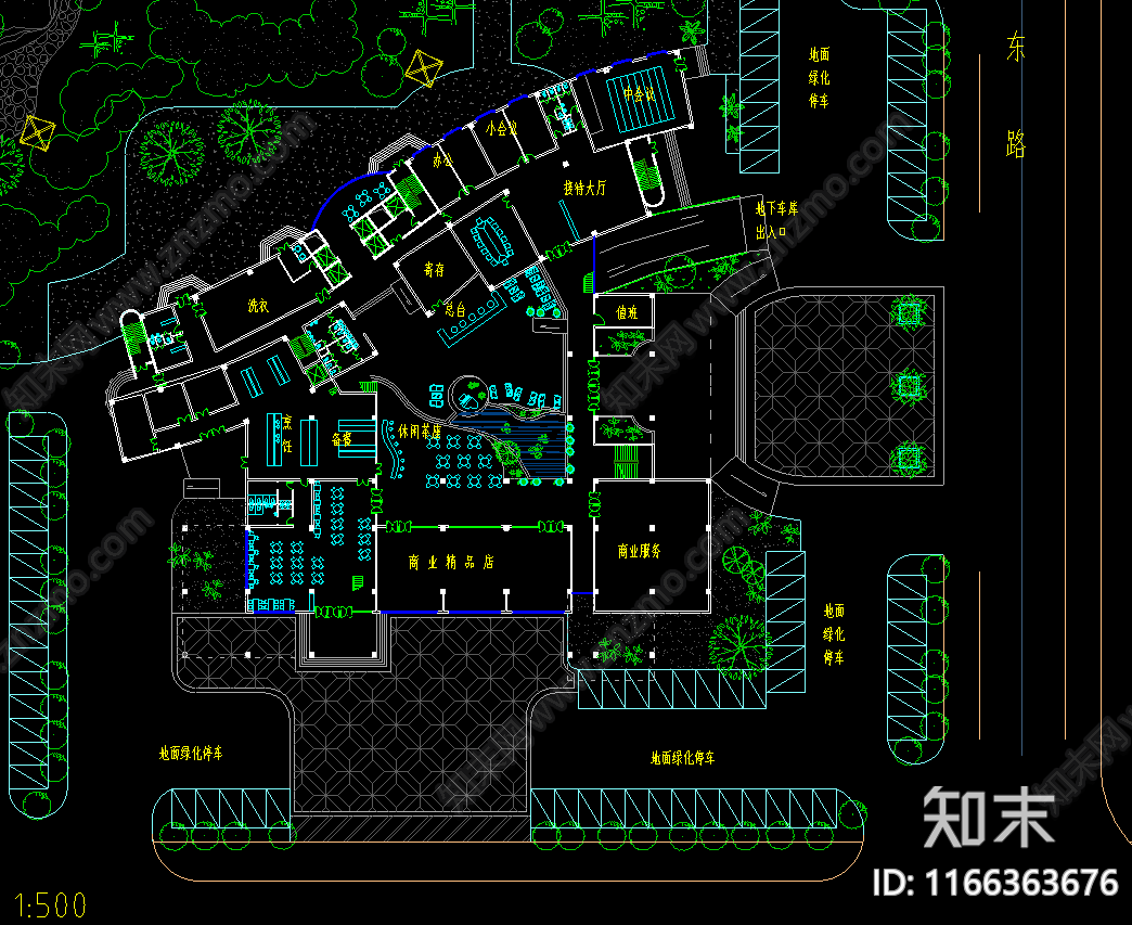 现代其他商业建筑cad施工图下载【ID:1166363676】