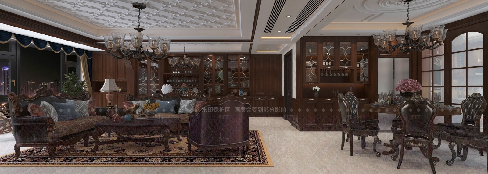 美式酒窖3D模型下载【ID:1214658752】