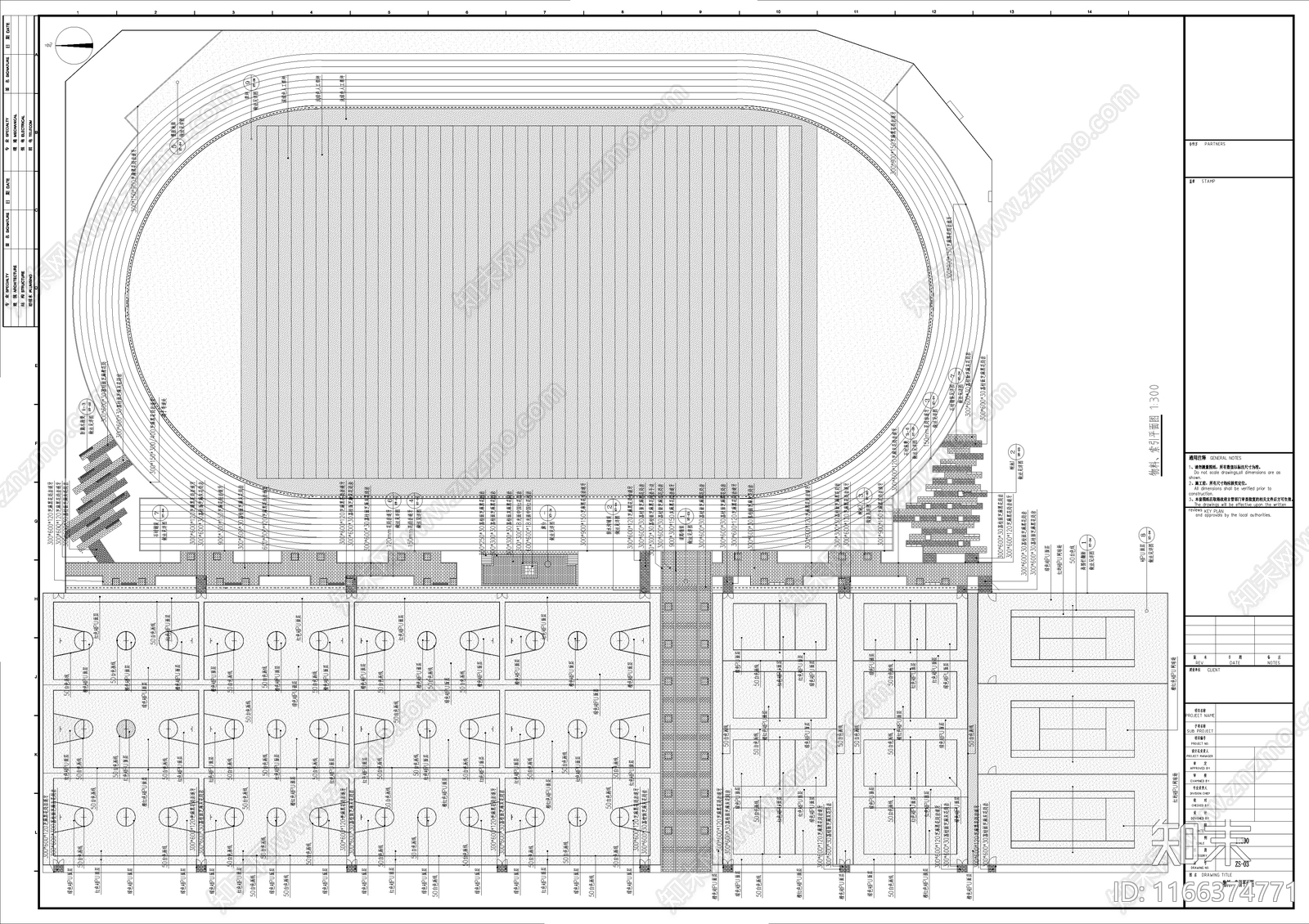 现代校园景观cad施工图下载【ID:1166374771】