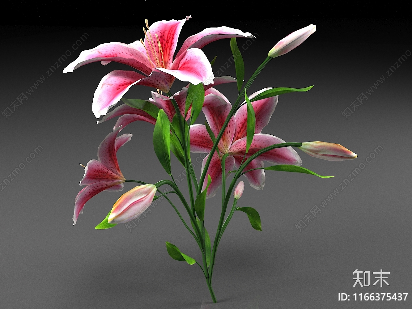 花3D模型下载【ID:1166375437】