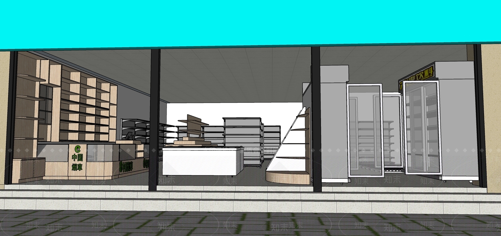 现代其他商业建筑SU模型下载【ID:1166376048】