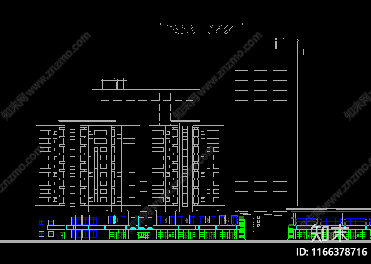 现代其他商业建筑cad施工图下载【ID:1166378716】