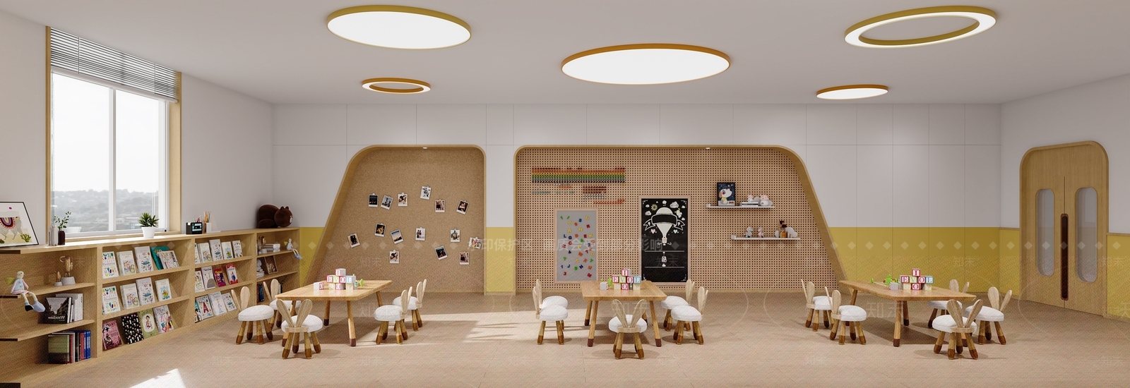 现代幼儿园3D模型下载【ID:1166381344】
