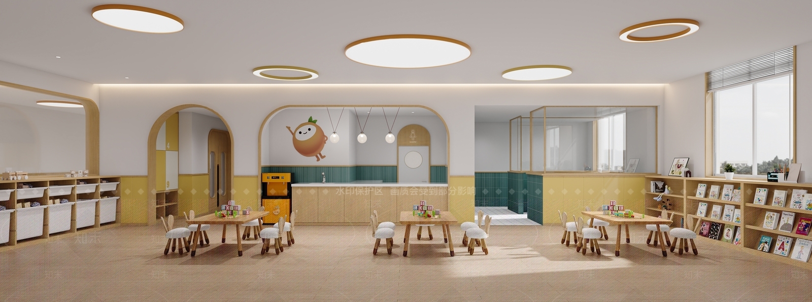 现代幼儿园3D模型下载【ID:1166381344】