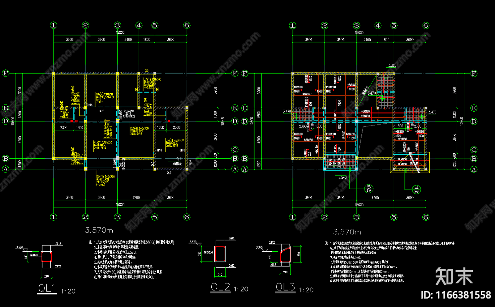 现代简约别墅建筑cad施工图下载【ID:1166381558】