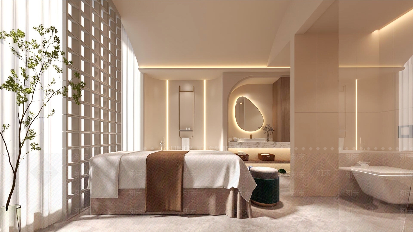 现代美容院3D模型下载【ID:1166381352】