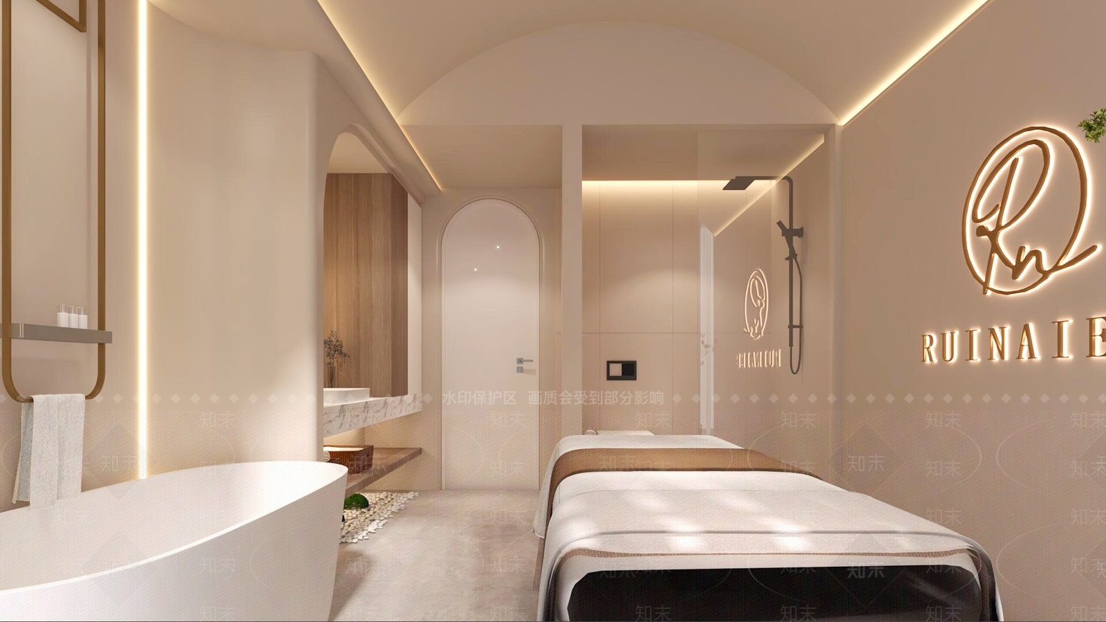 现代美容院3D模型下载【ID:1166381352】