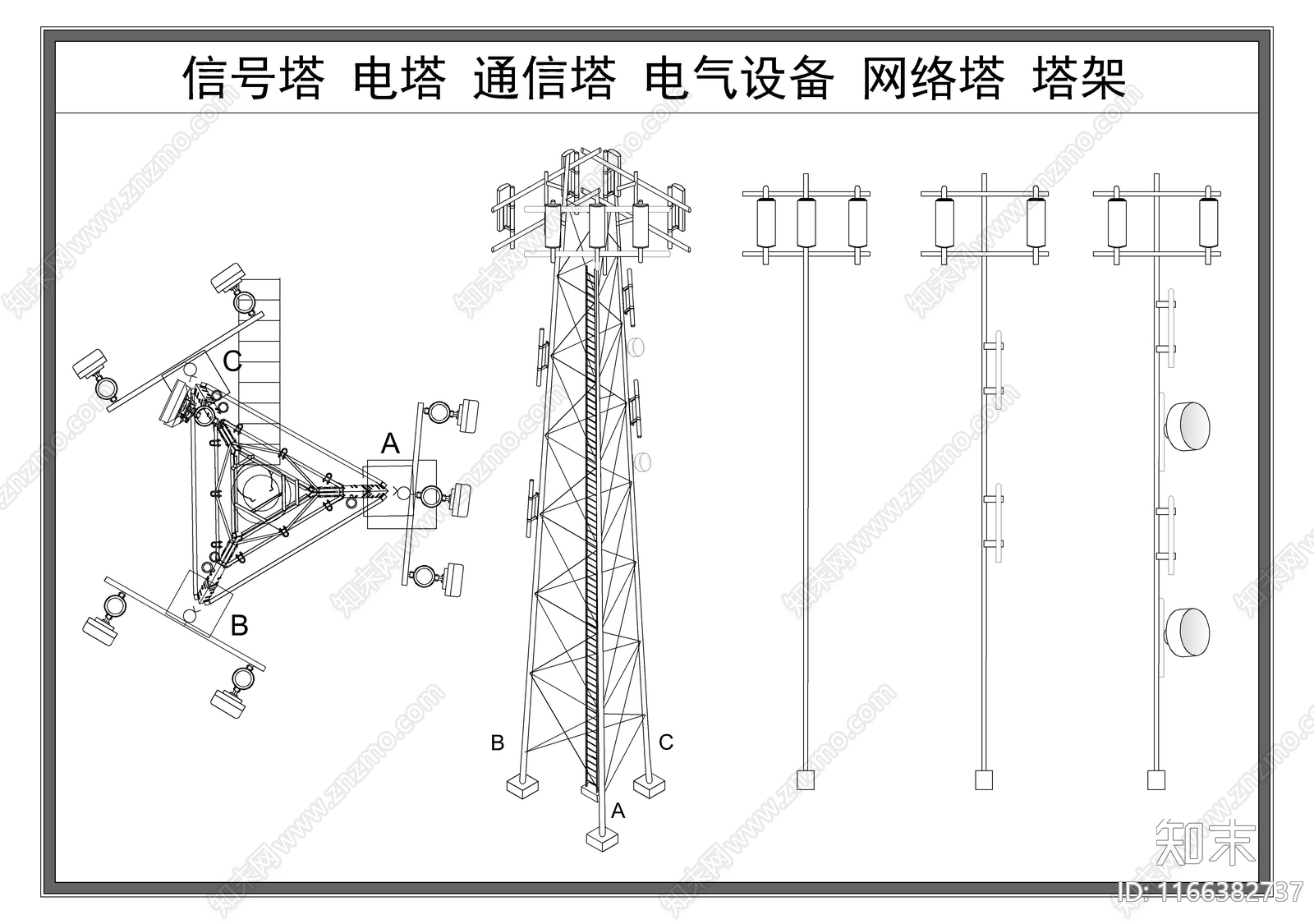 电气节点cad施工图下载【ID:1166382737】