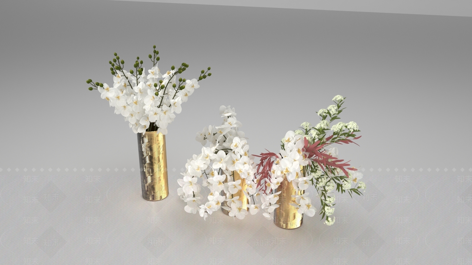 花草组合3D模型下载【ID:1166383375】