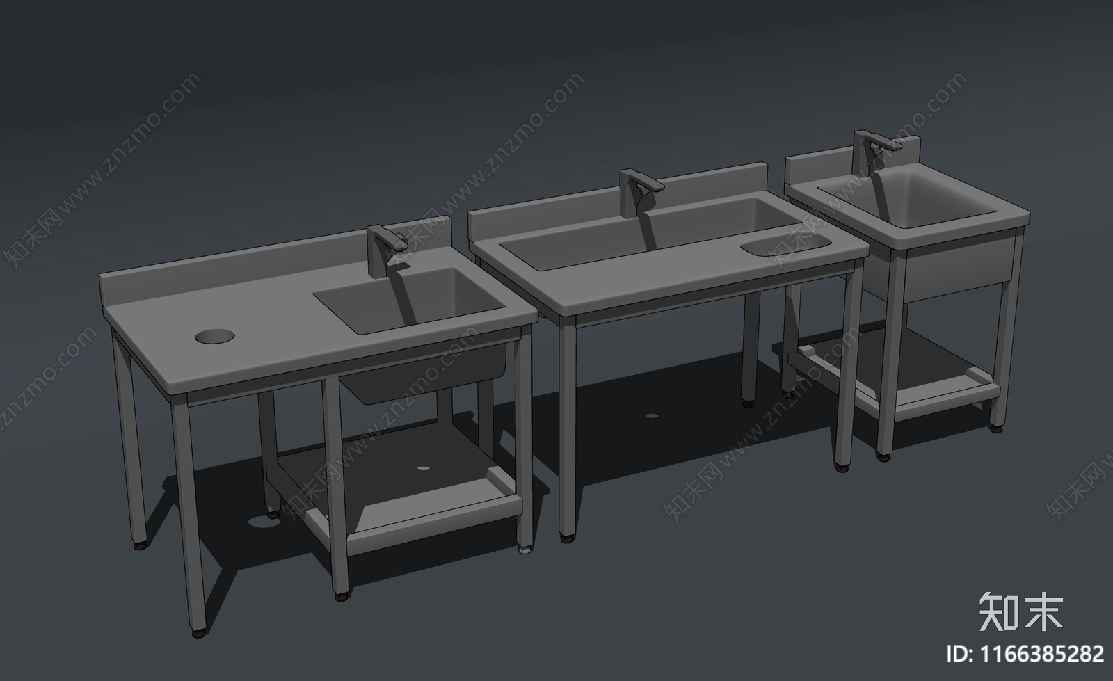 现代水槽SU模型下载【ID:1166385282】