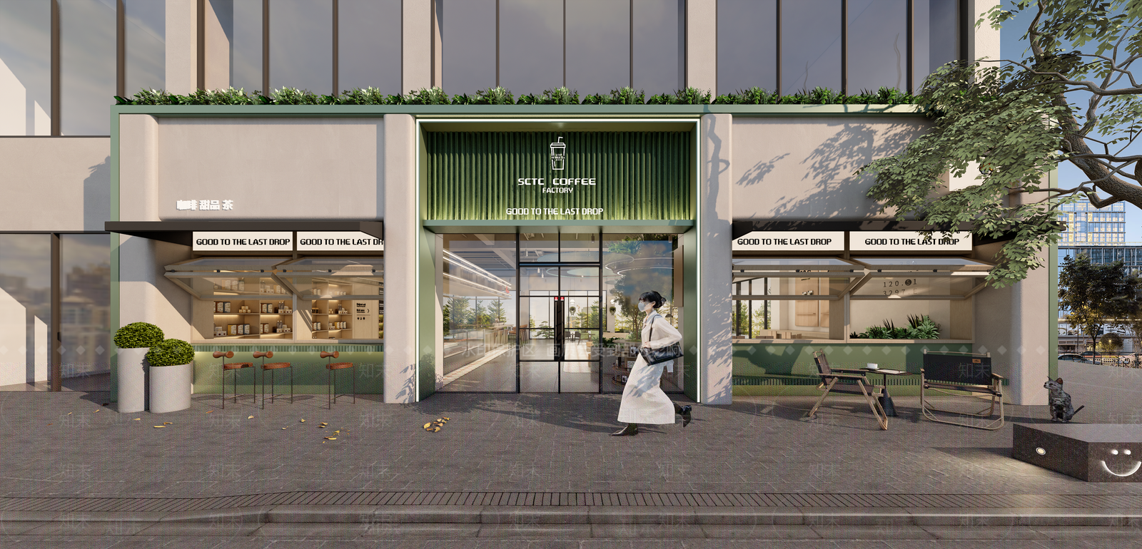 现代工业其他店铺SU模型下载【ID:1166436664】