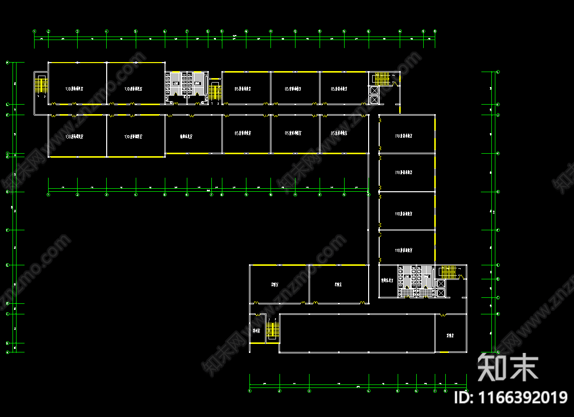 现代学校建筑cad施工图下载【ID:1166392019】