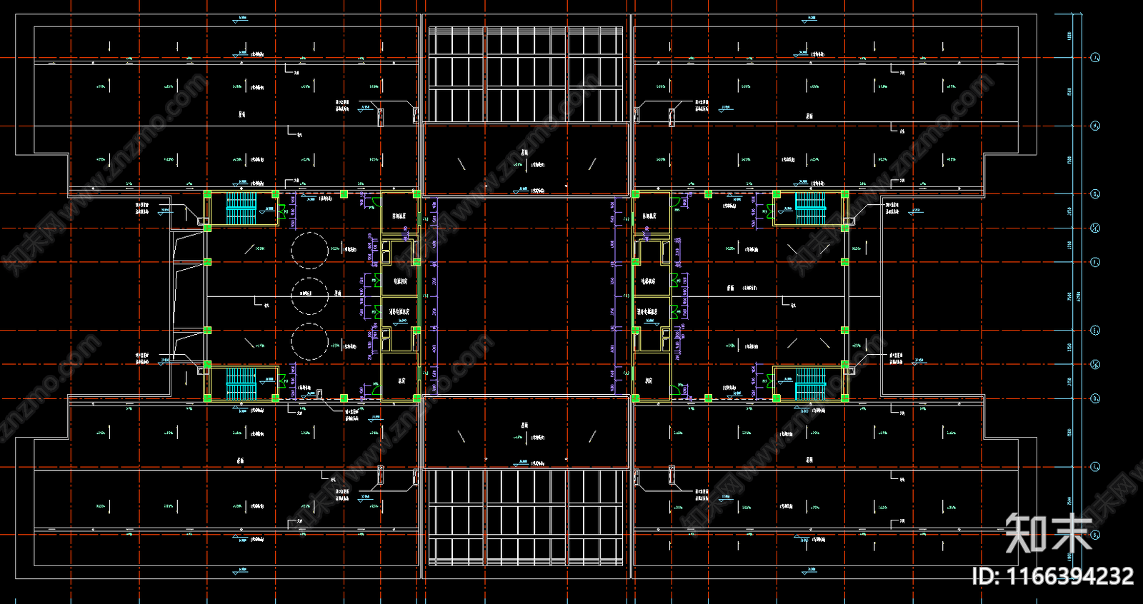 现代学校建筑cad施工图下载【ID:1166394232】