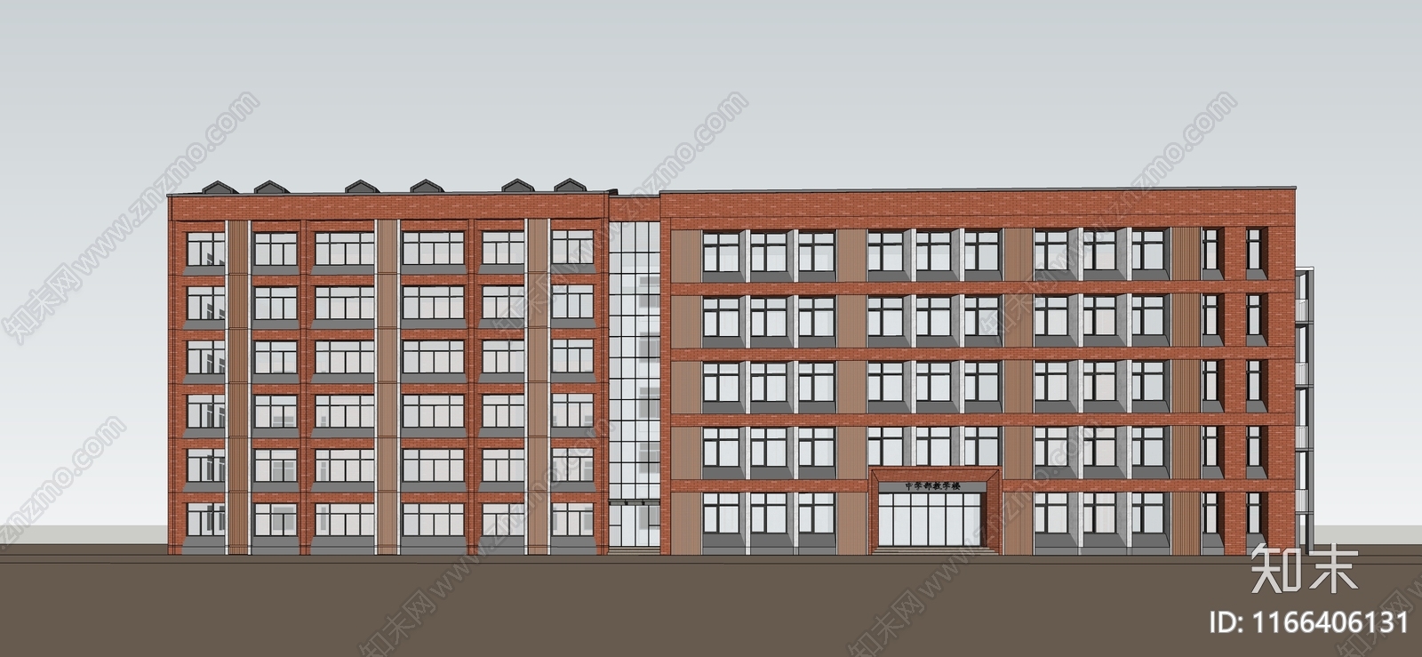 现代学校建筑SU模型下载【ID:1166406131】