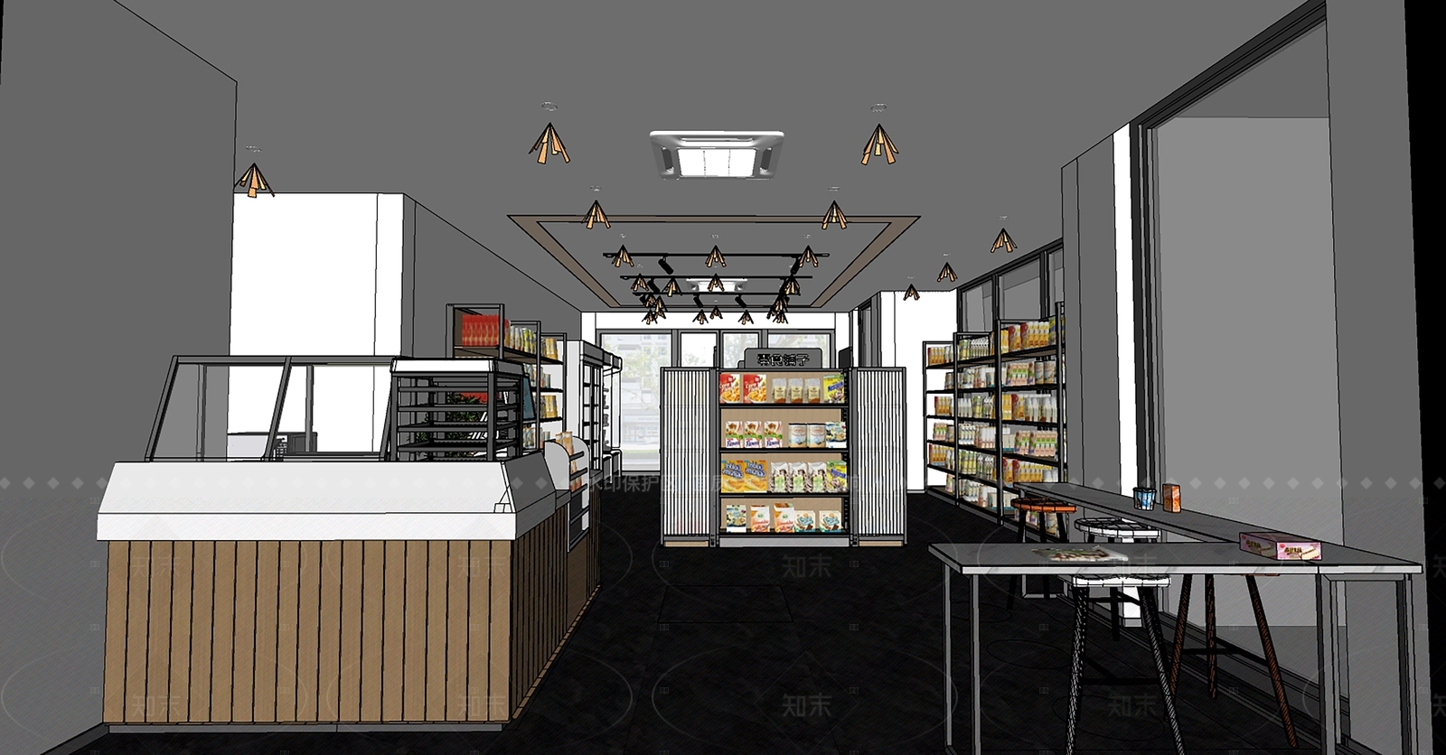 现代便利店SU模型下载【ID:1166407826】