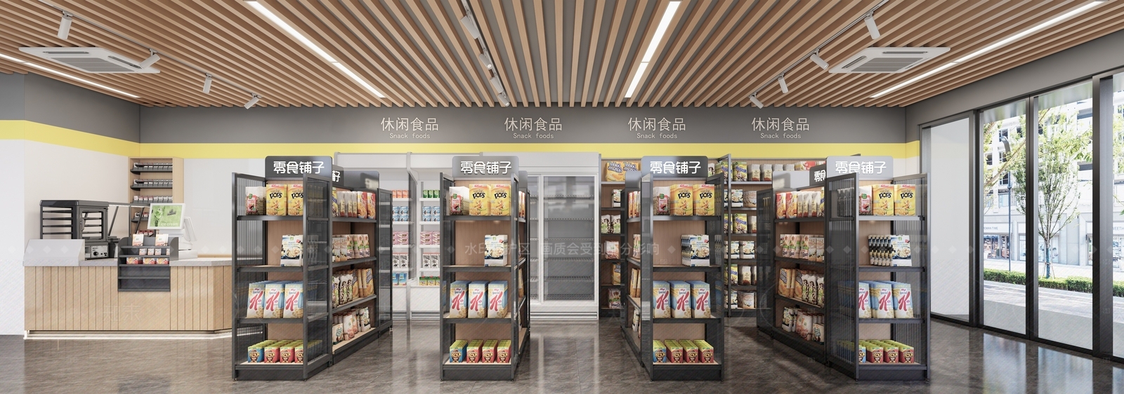 现代便利店SU模型下载【ID:1166408187】