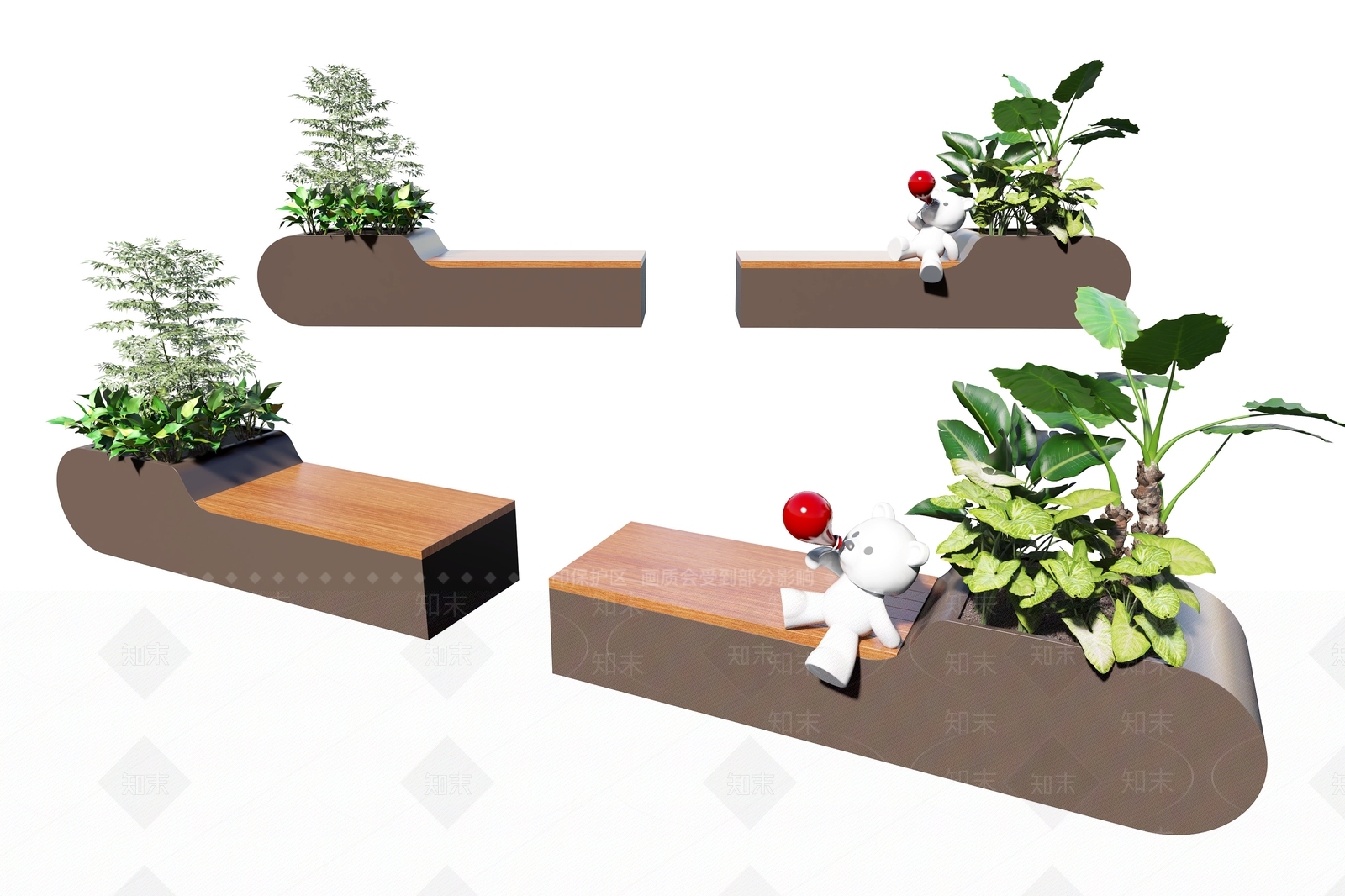 现代户外椅3D模型下载【ID:1166412669】
