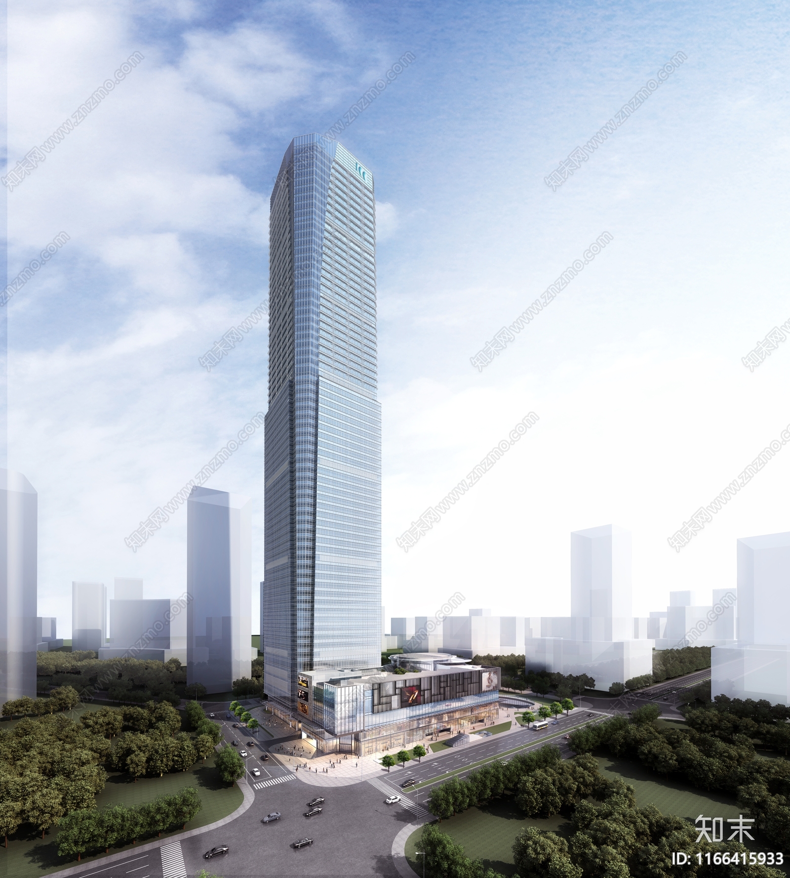 现代商业综合体施工图下载【ID:1166415933】