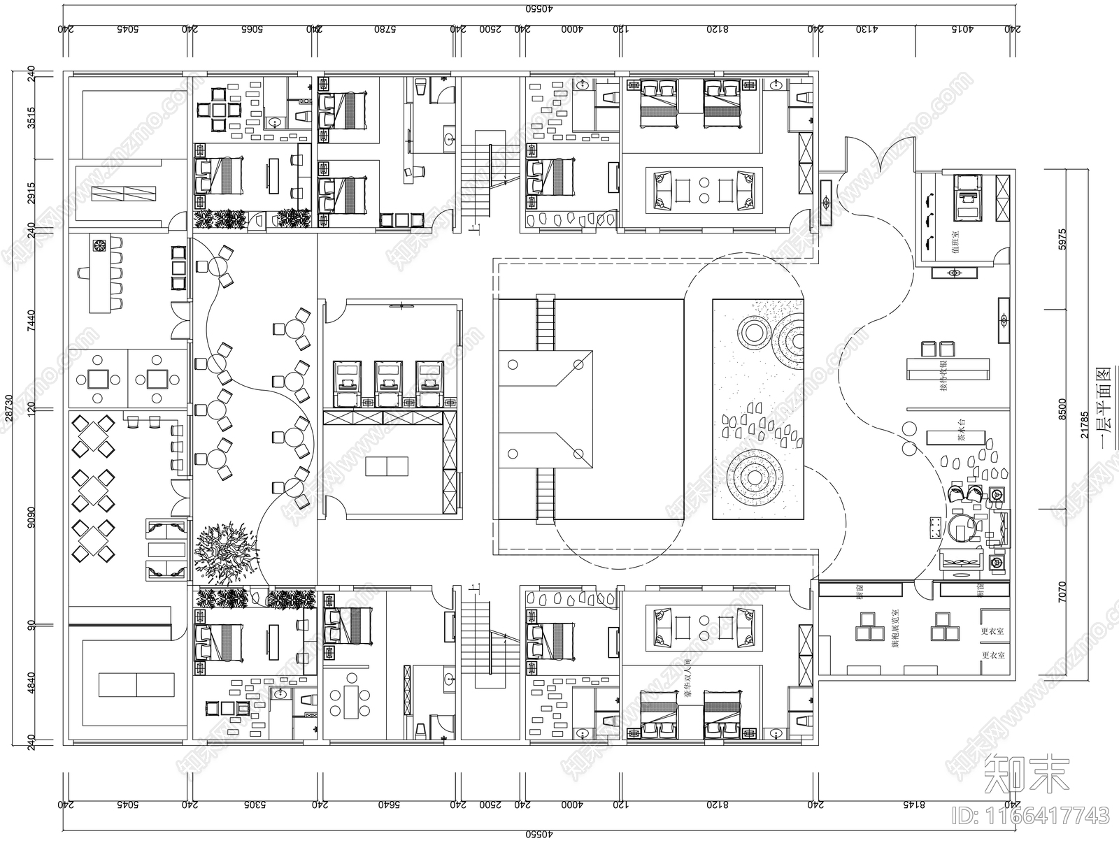 新中式四合院施工图下载【ID:1166417743】