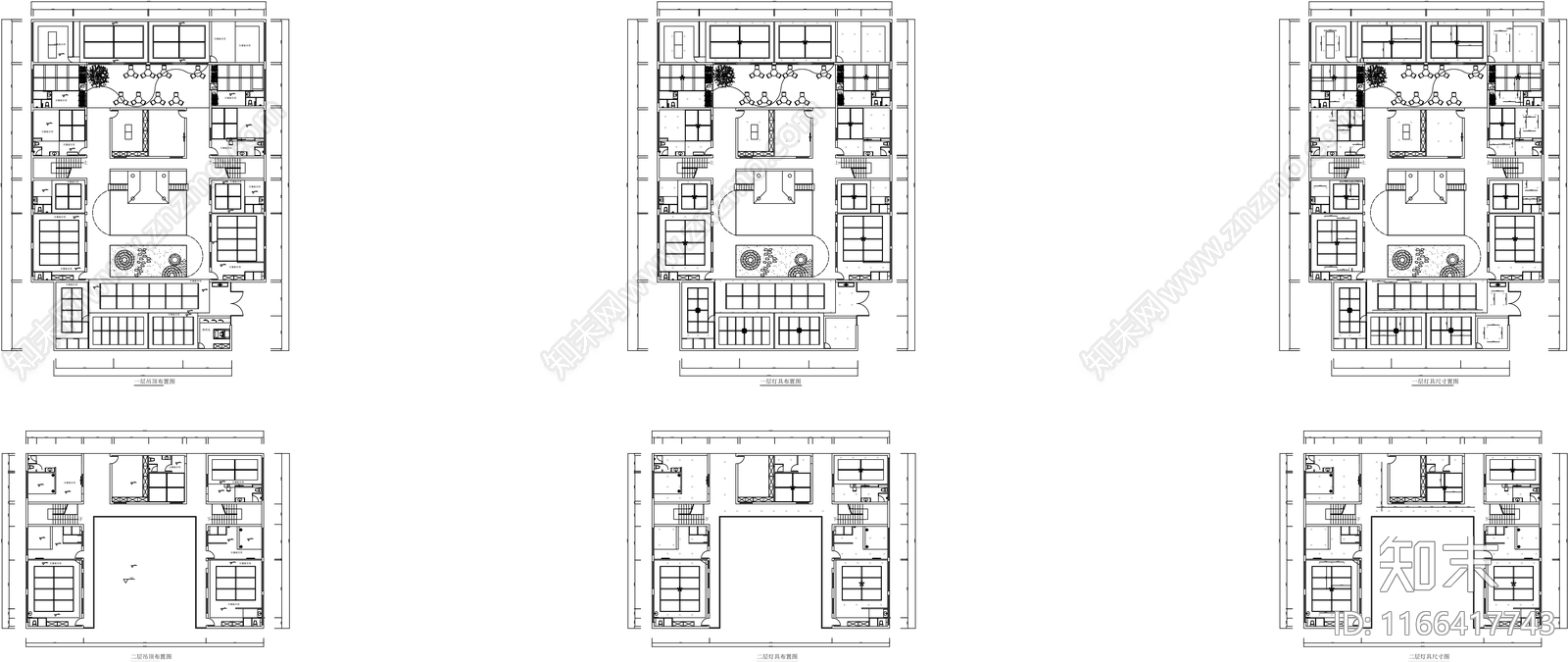 新中式四合院施工图下载【ID:1166417743】