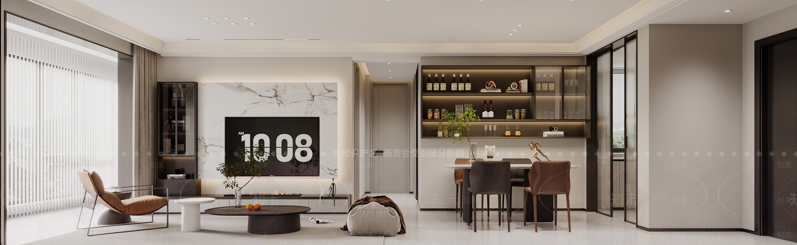 现代封闭式厨房3D模型下载【ID:1214659965】