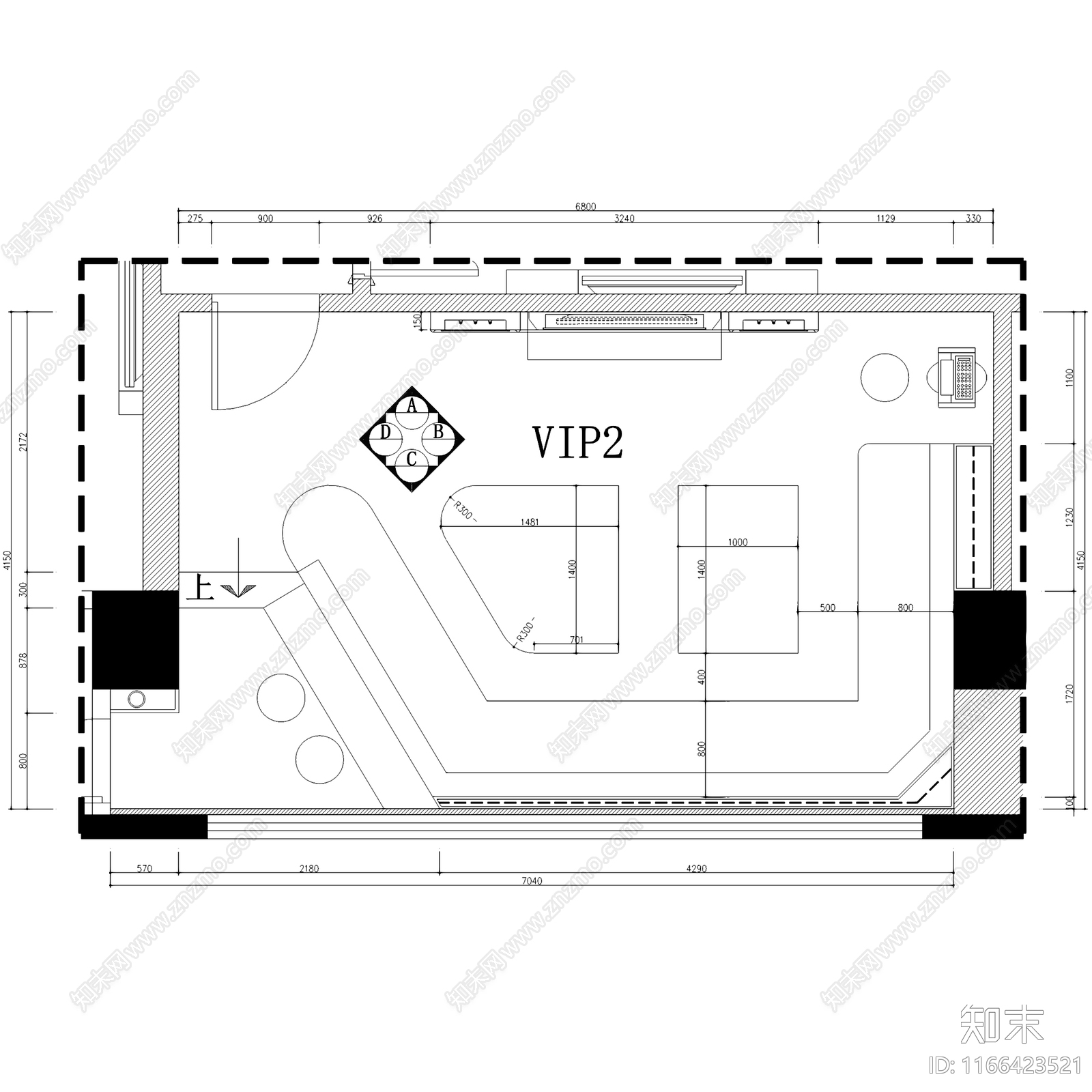 现代欧式KTV施工图下载【ID:1166423521】