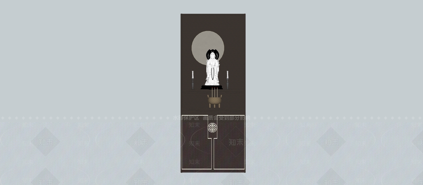 现代佛龛SU模型下载【ID:1166427175】