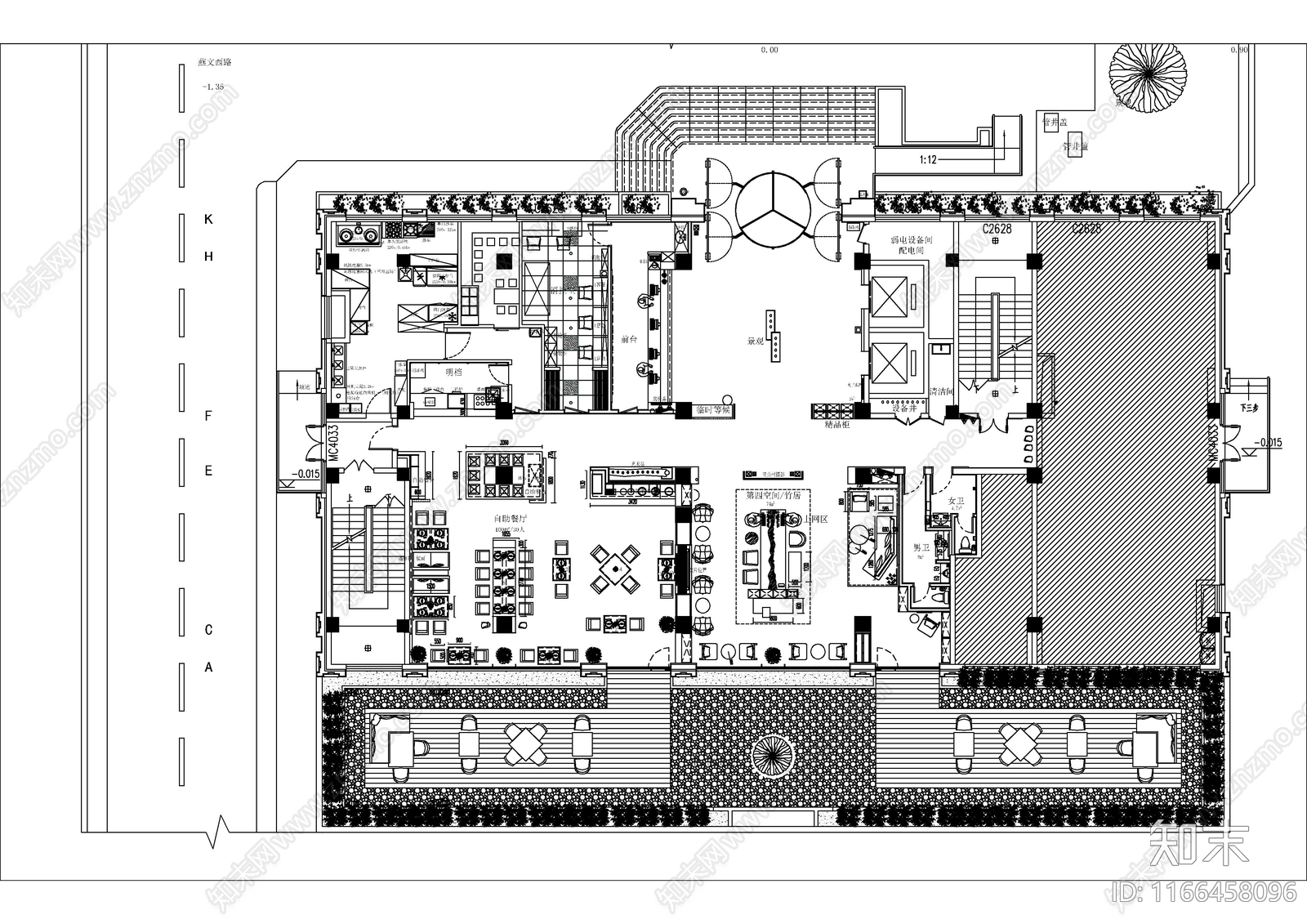 45个连锁快捷酒店大堂平面图集施工图下载【ID:1166458096】