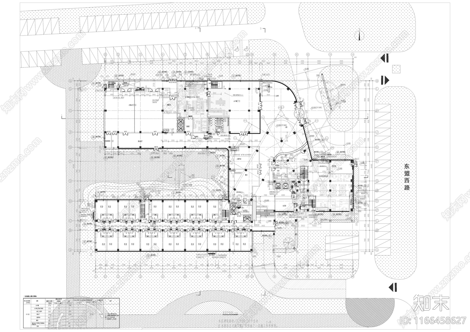 现代酒店建筑施工图下载【ID:1166458627】