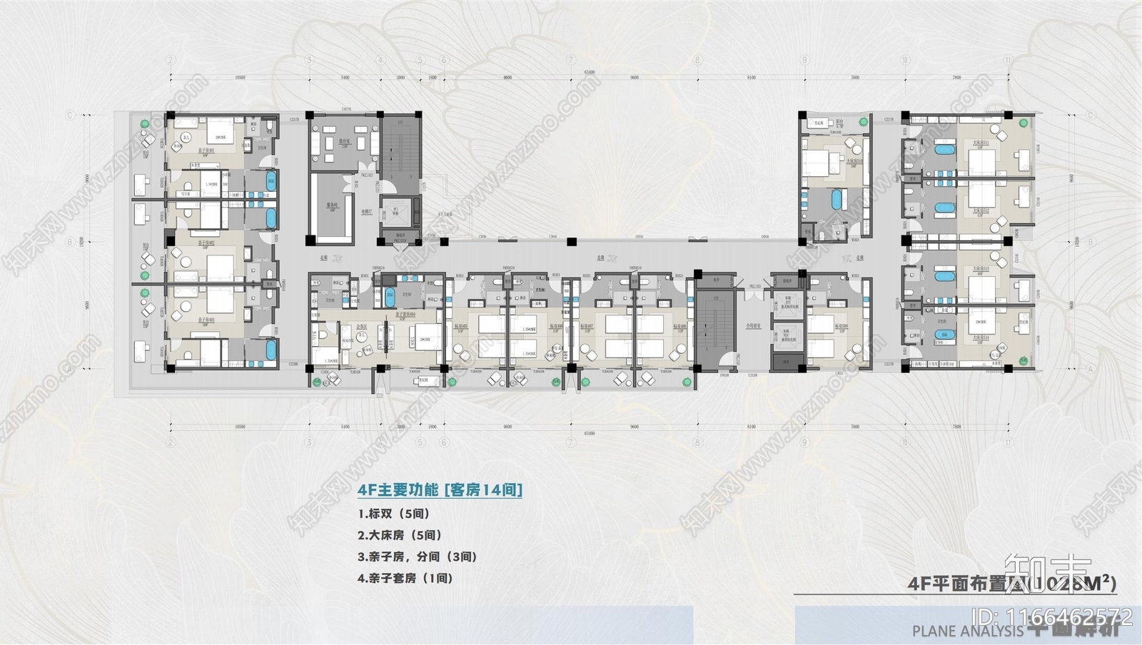 现代禅意酒店cad施工图下载【ID:1166462572】