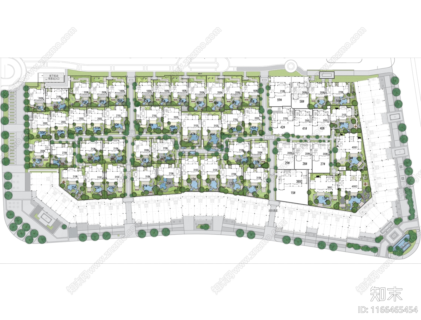中式庭院施工图下载【ID:1166465454】