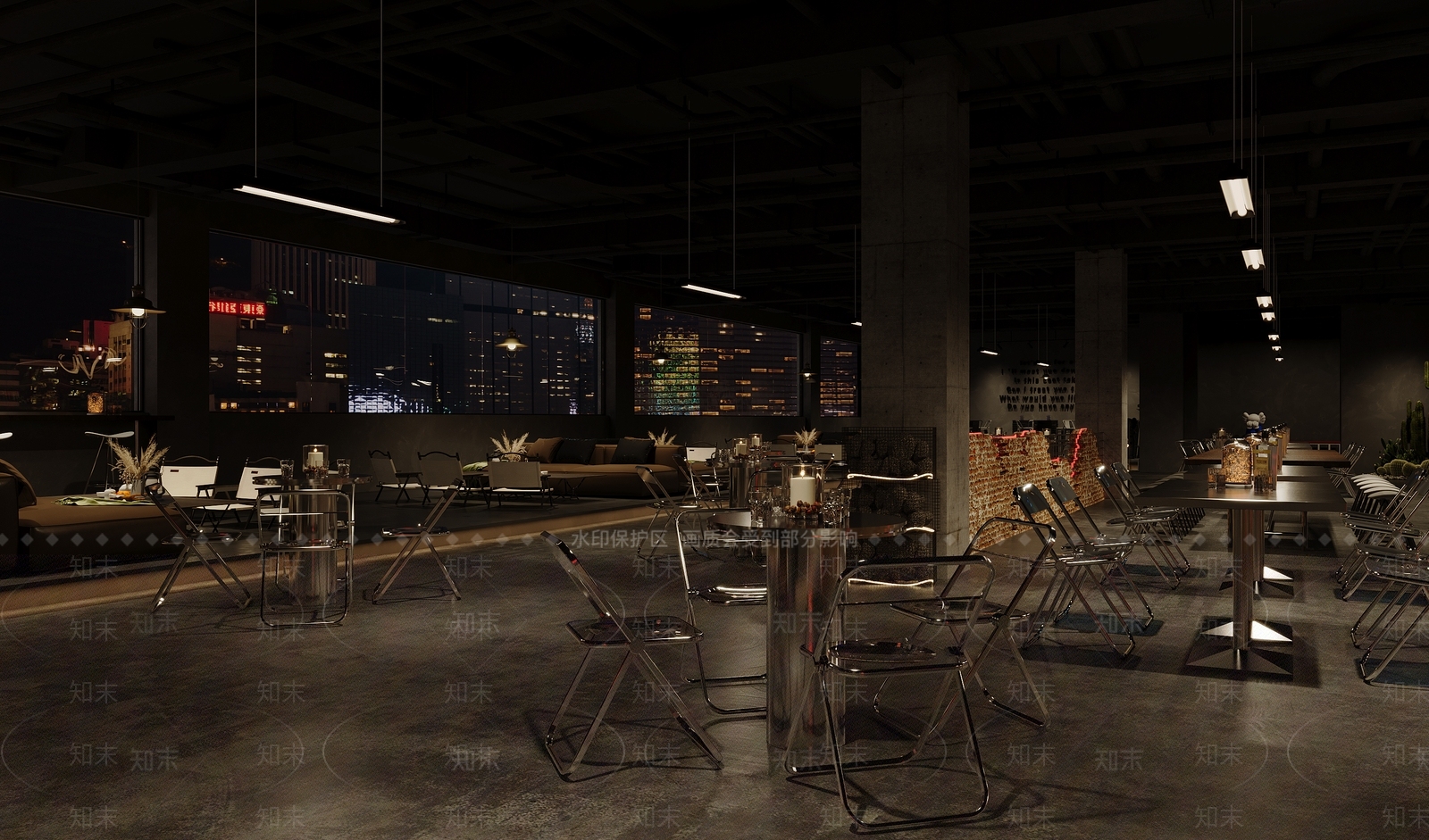 现代工业酒吧3D模型下载【ID:1166467332】