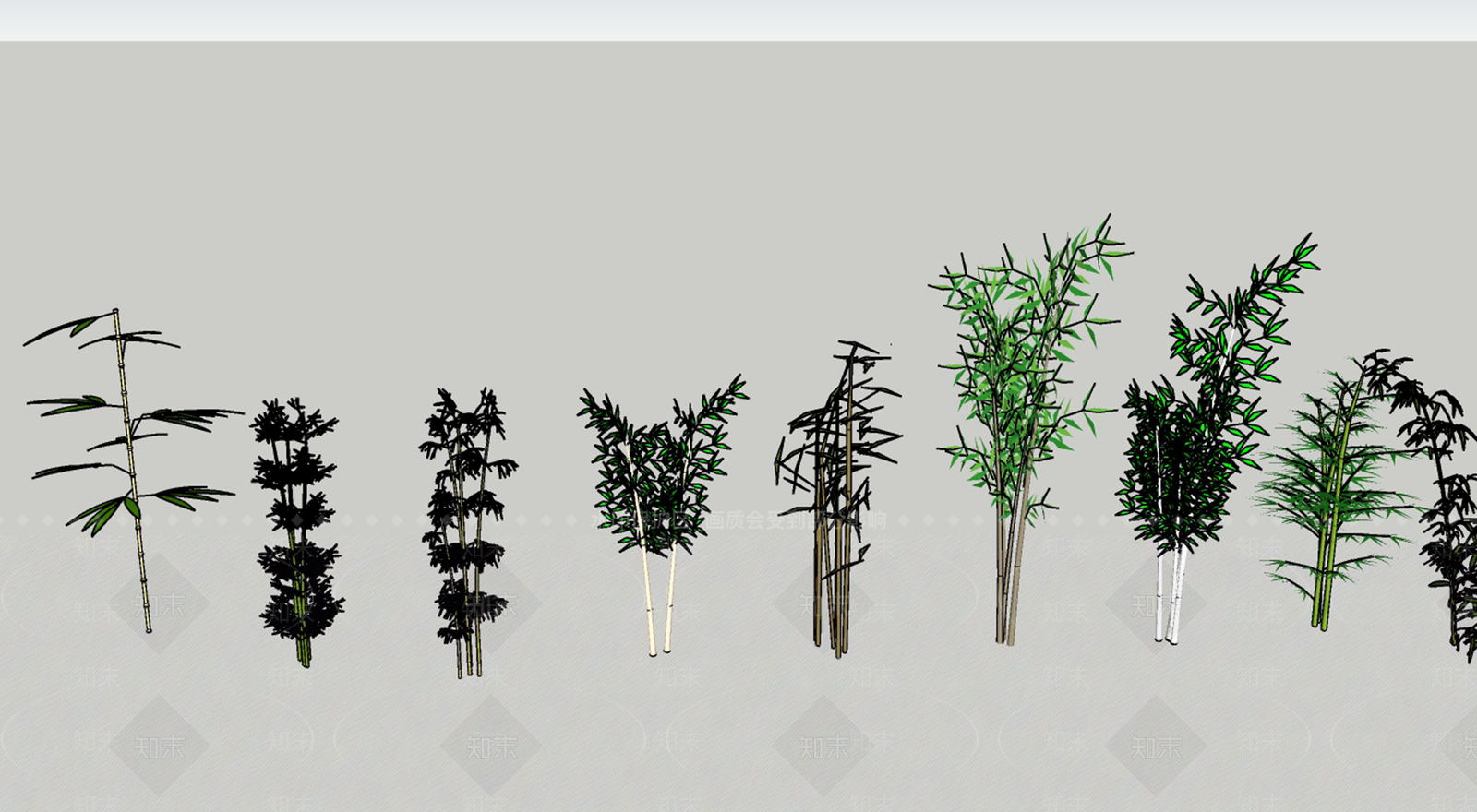 竹子SU模型下载【ID:1166477765】