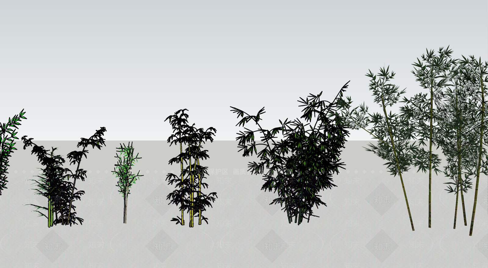 竹子SU模型下载【ID:1166477765】