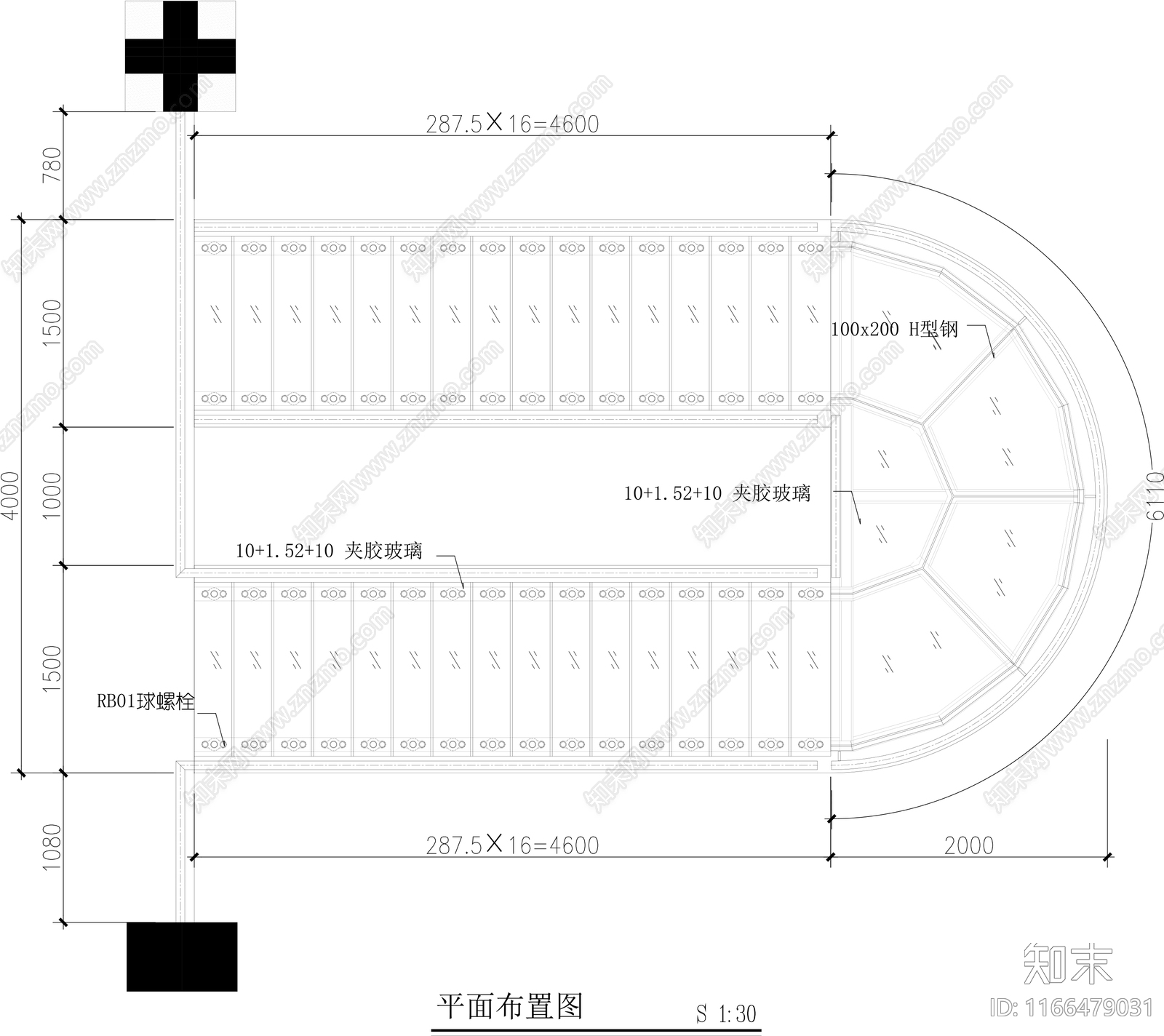 现代楼梯节点cad施工图下载【ID:1166479031】