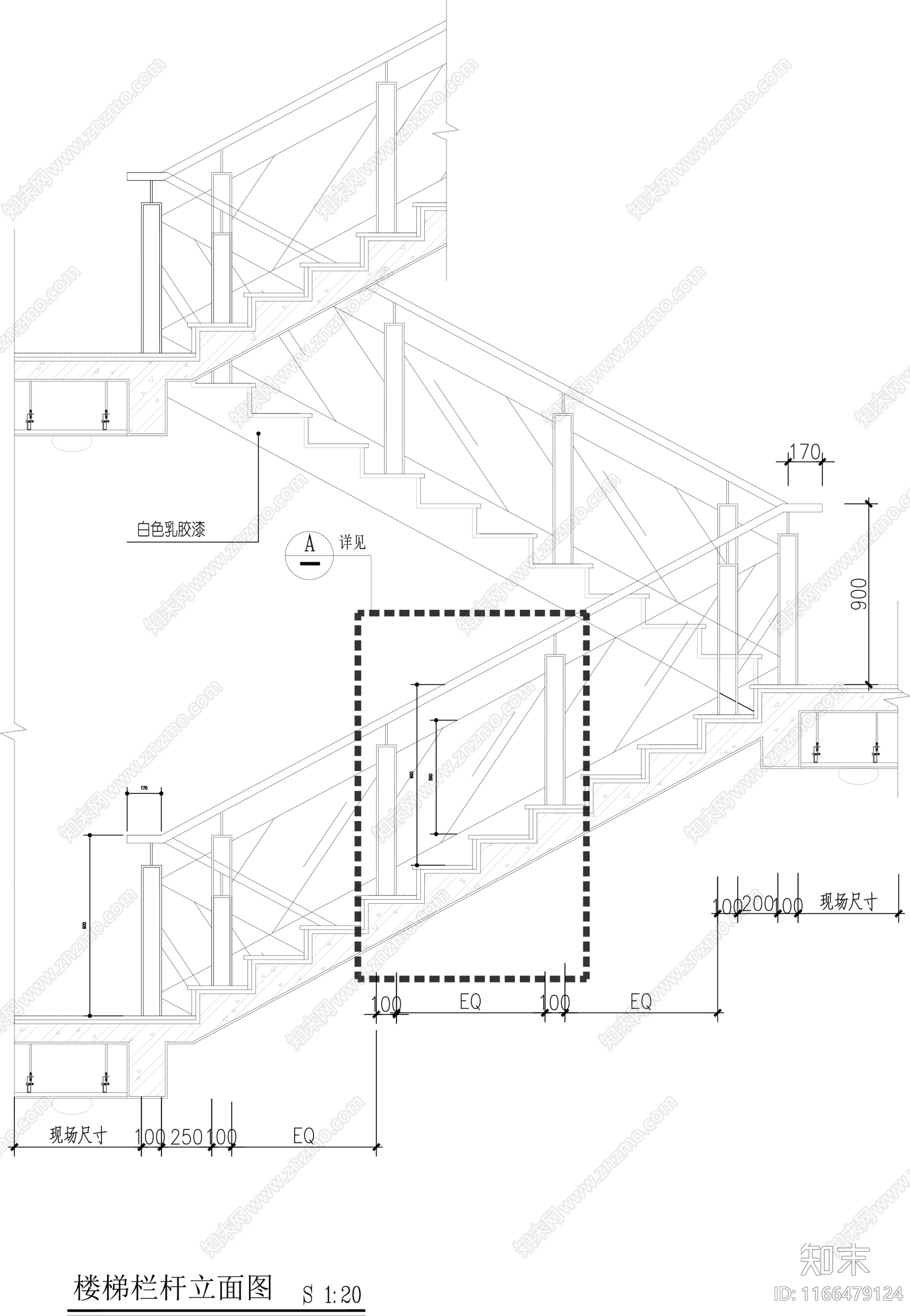 现代楼梯节点cad施工图下载【ID:1166479124】